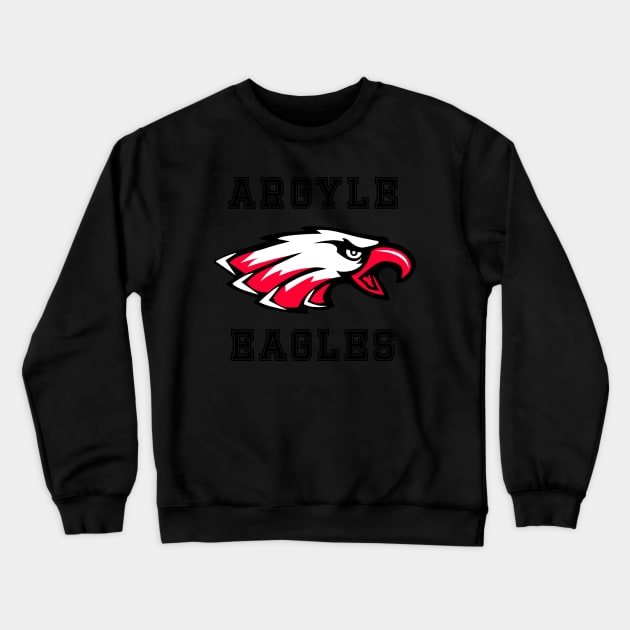 Argyle Eagles Crewneck Sweatshirt by PSdesigns